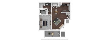 A2 Floor Plan at Infinity on the Mark, Dallas, Texas